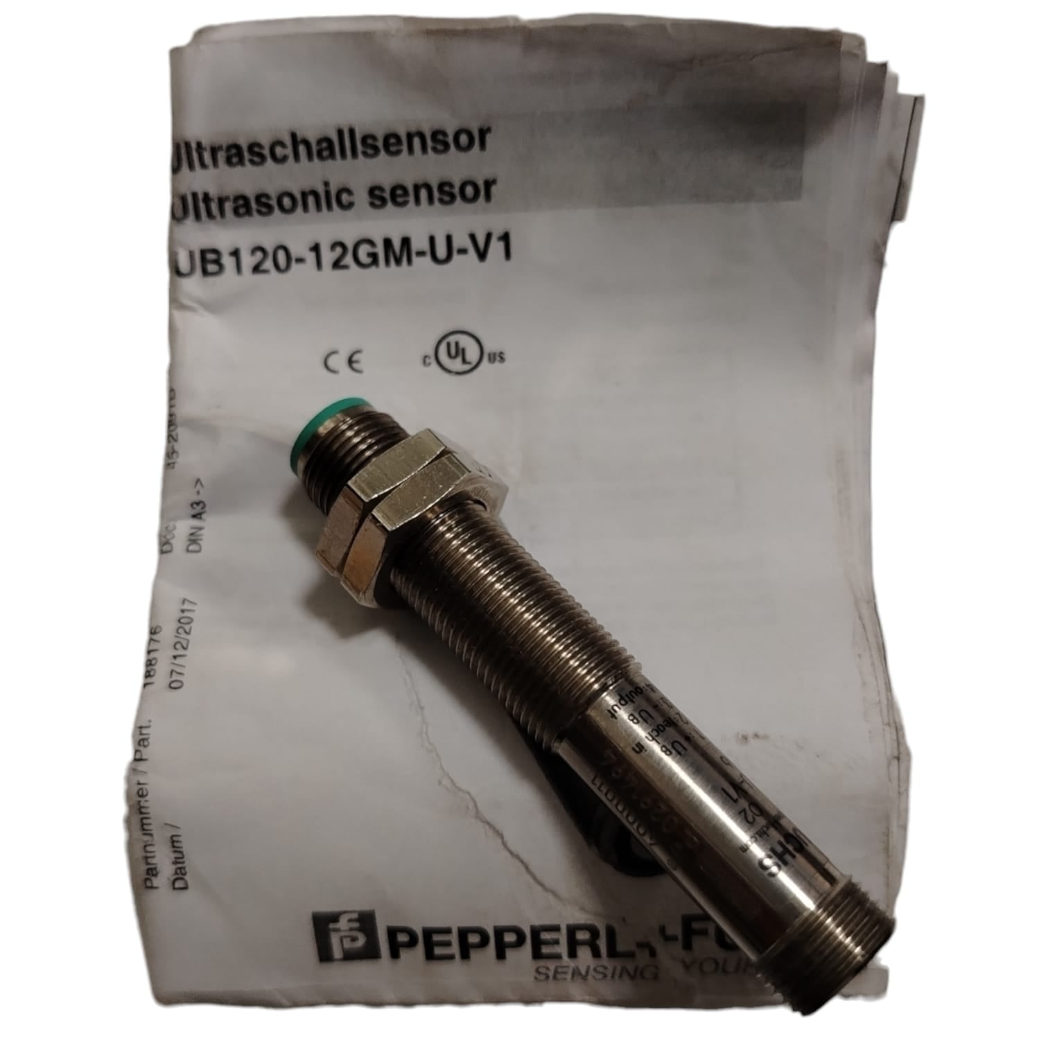 PEPPERL+FUCHS	UB120-12GM-U-V1 Sensor inductivo