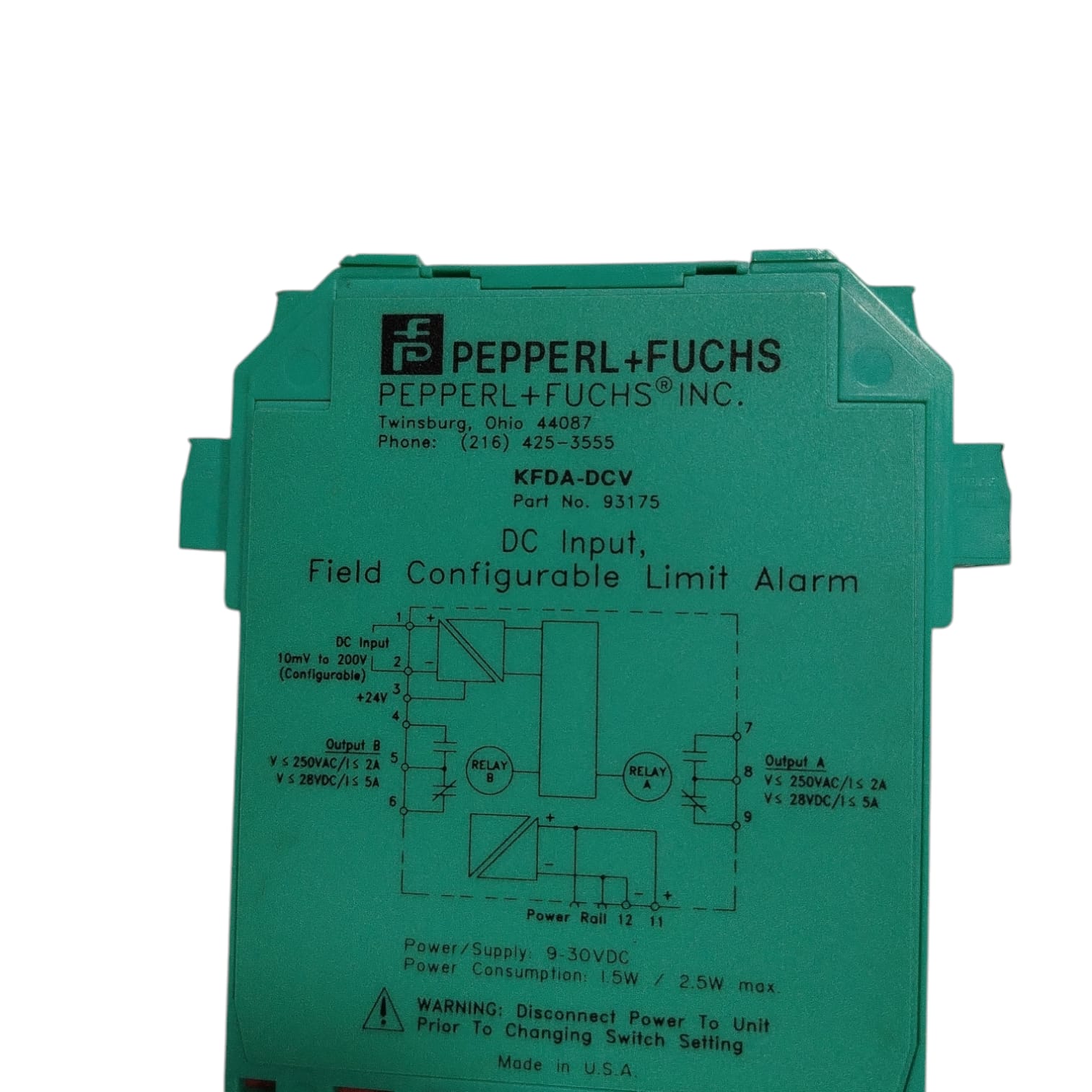 PEPPERL+FUCHS	KFDA-DCV Módulo de alarma