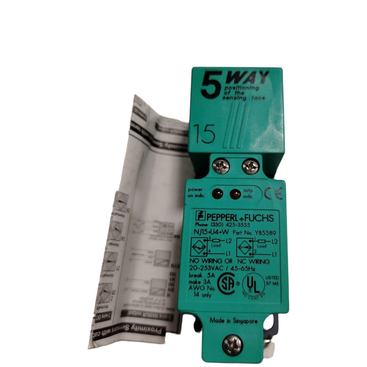 PEPPERL+FUCHS	NJ15-U4-W Y85589 Sensor de proximidad