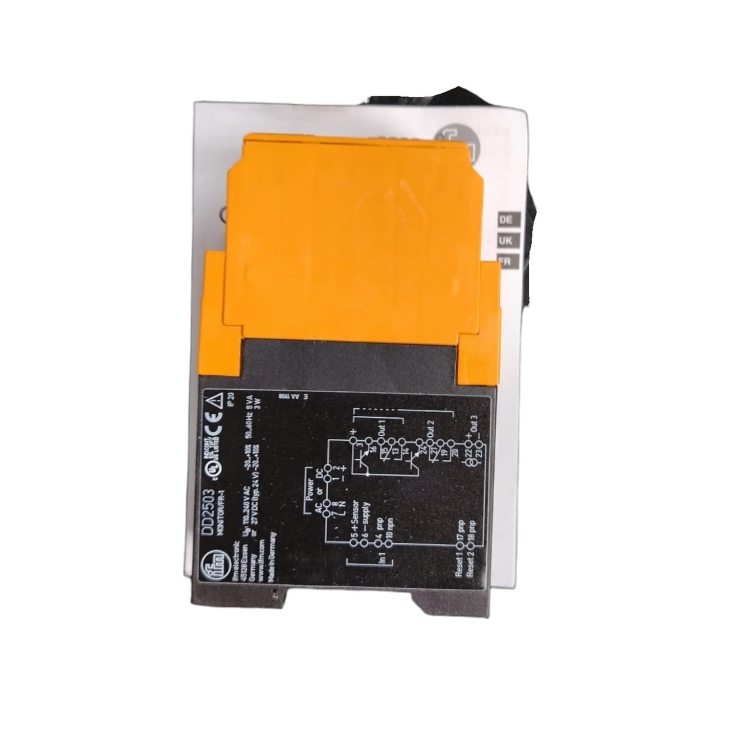 IFM	DD2503 UNIDAD DE EVALUACION PARA SUPERVISION DE VELOCIDAD DE ROTACION