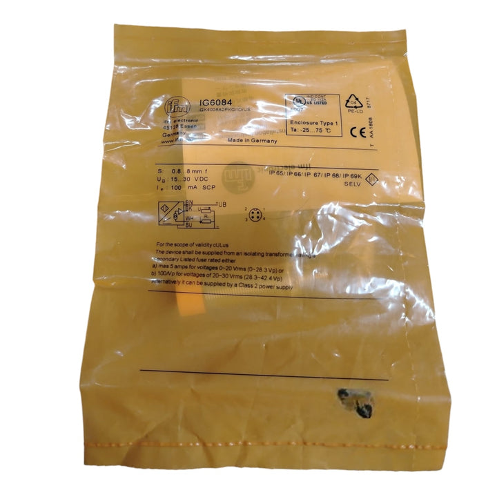 IFM	IG6084 IGK4008A2PKG/IO/US SENSOR INDUCTIVO ANALÓGICO CON  IO-Link