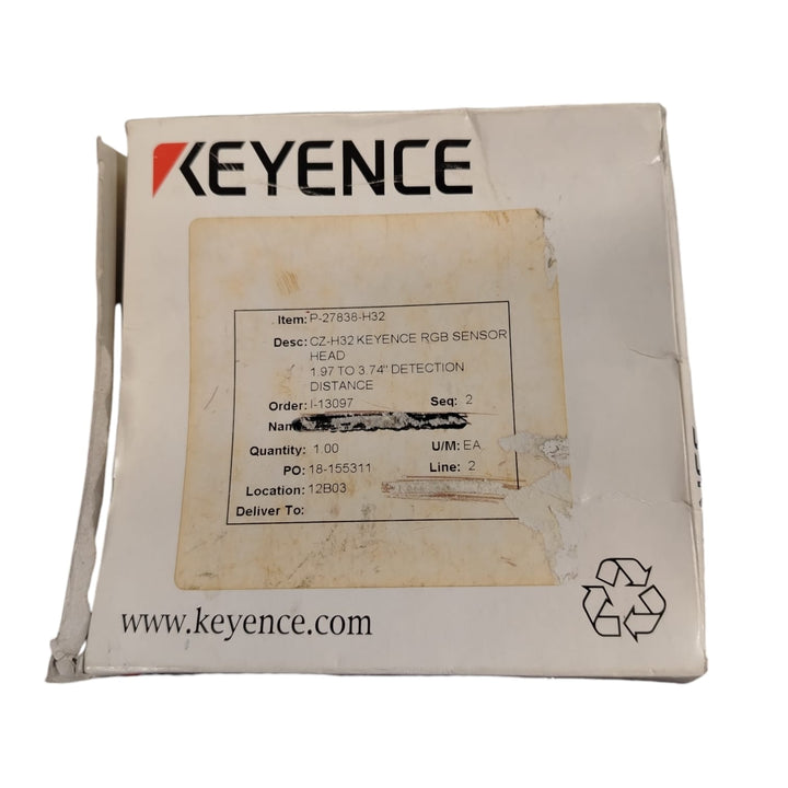 KEYENCE CZ-H32 Cabezal de sensor reflectivo, punto variable