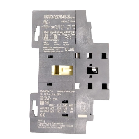 ABB Ot125f3 1s200b11907600444 Interruptor trifásico