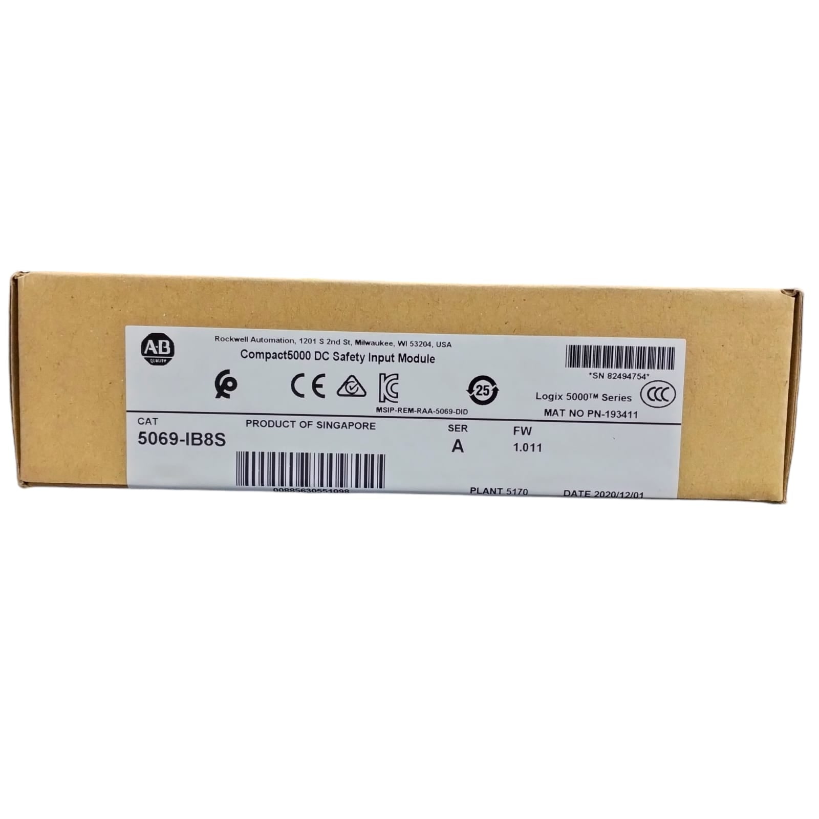 Allen Bradley 5069-ib8s Módulo de entrada