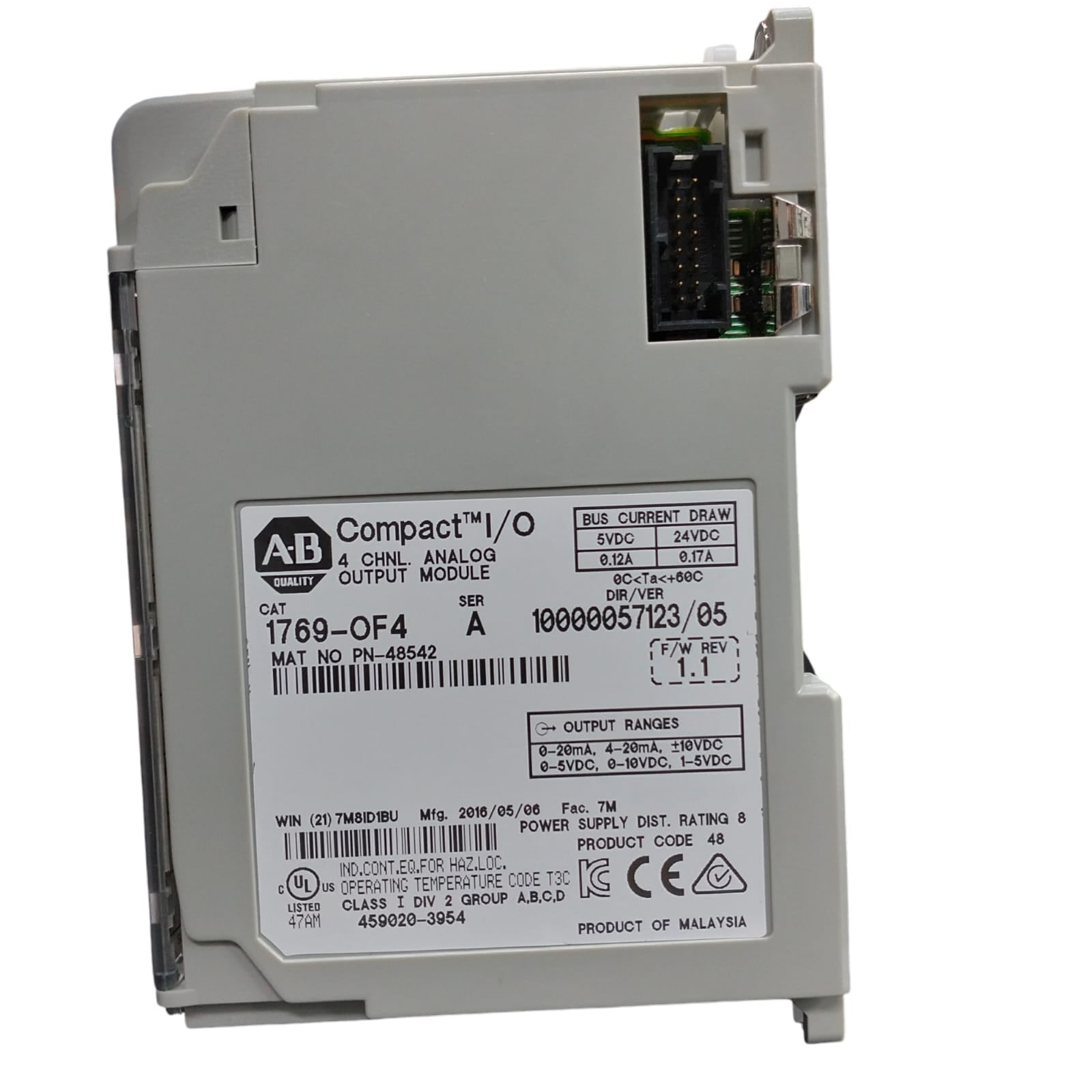 Allen Bradley 1769-of4 Serie A Módulo de salida