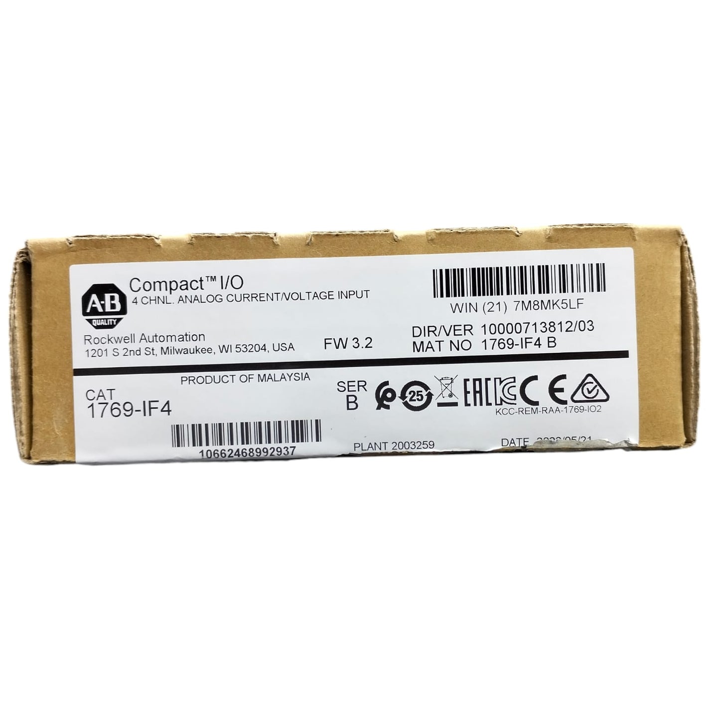 Allen Bradley 1769-if4 Módulo de entrada