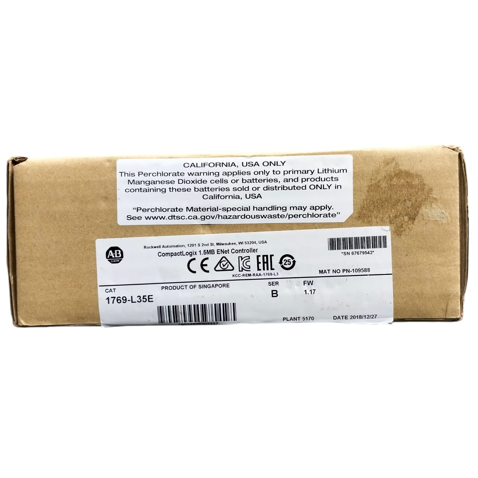 Allen Bradley 1769 L35e Ser B PLC