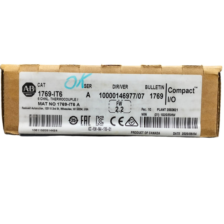 Allen Bradley 1769-it6 Módulo de entrada