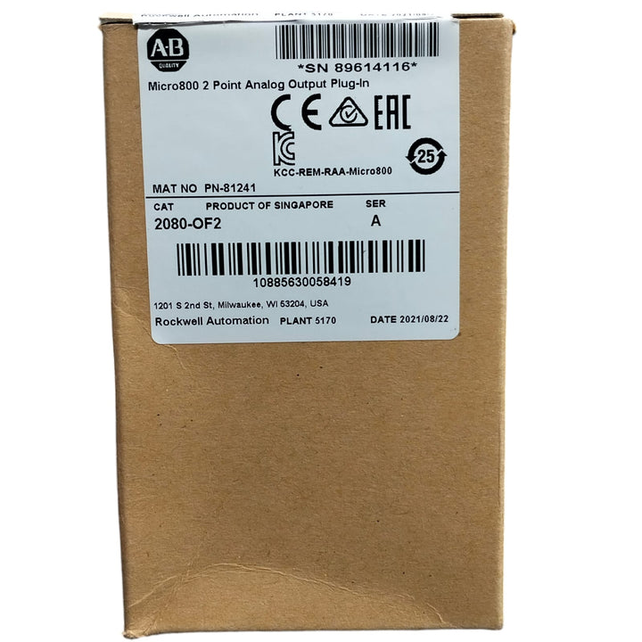 Allen Bradley 2080-of2 Módulo de salida