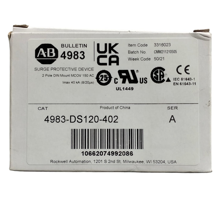 Allen Bradley 4983-ds120-402 Supresor