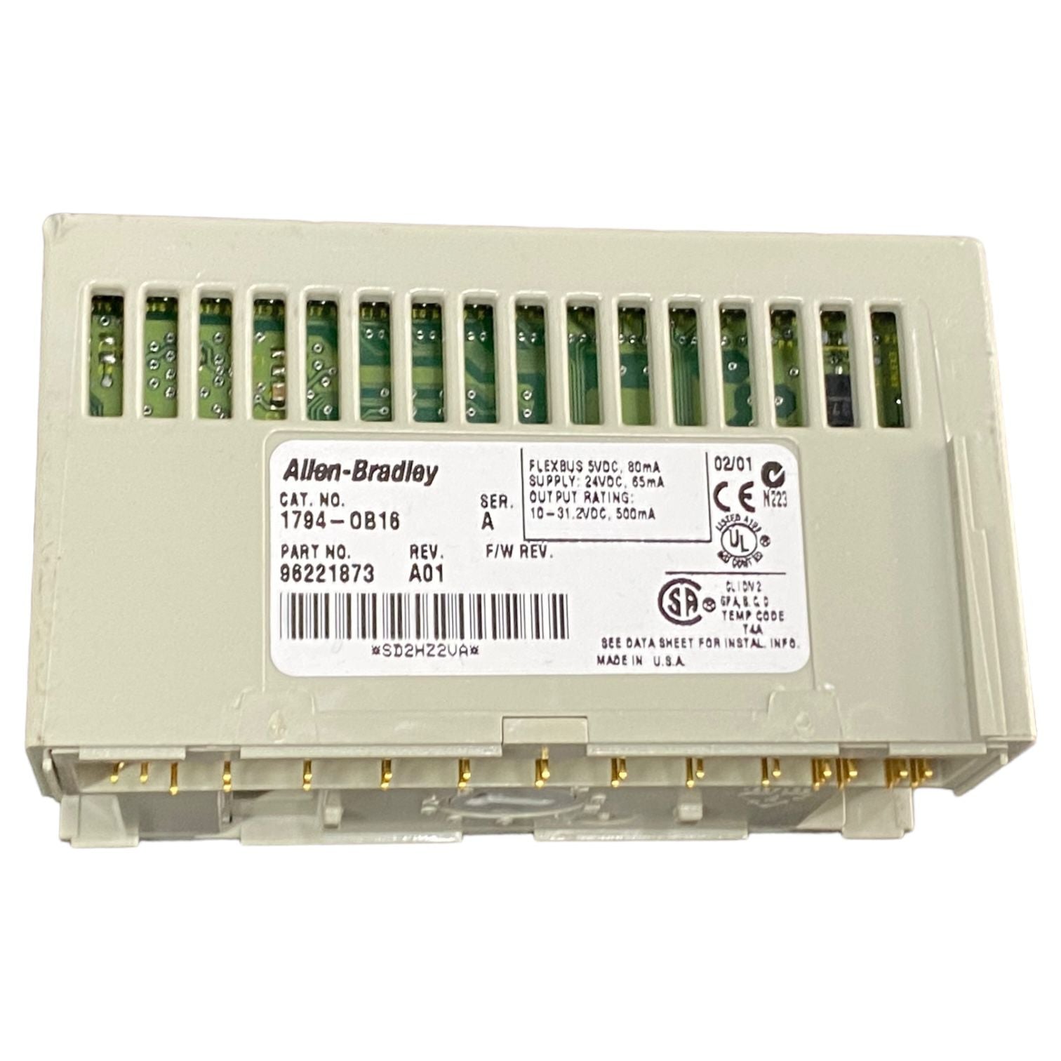 Allen Bradley 1794-ob16 + 1794-tb3 Modulo con base