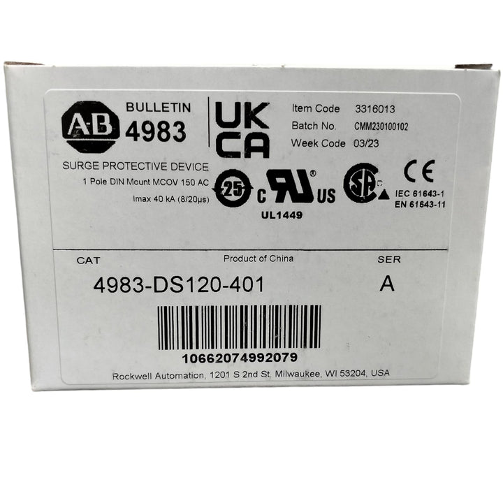 Allen Bradley 4983 Ds120 401 Supresor