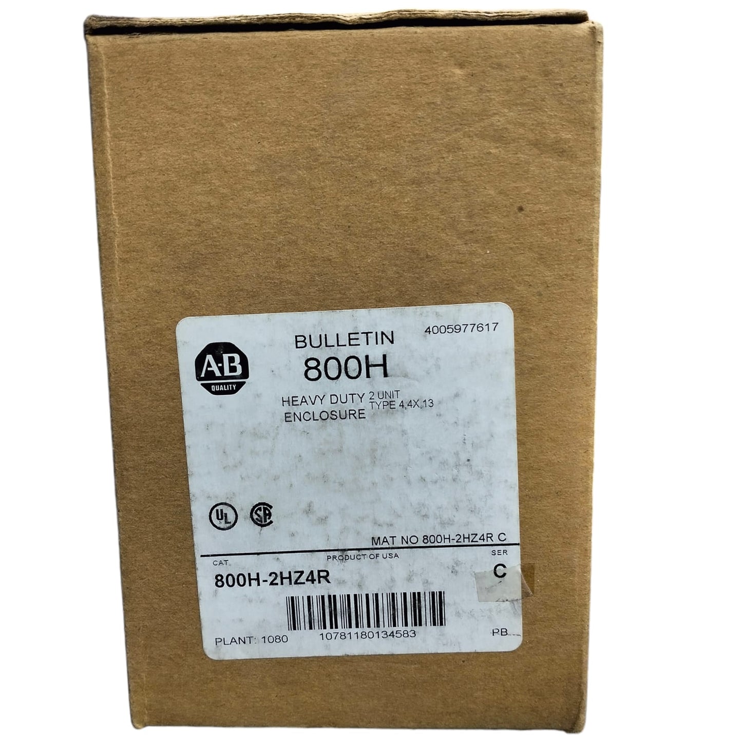 Allen Bradley 800H-2HZ4R Gabinete