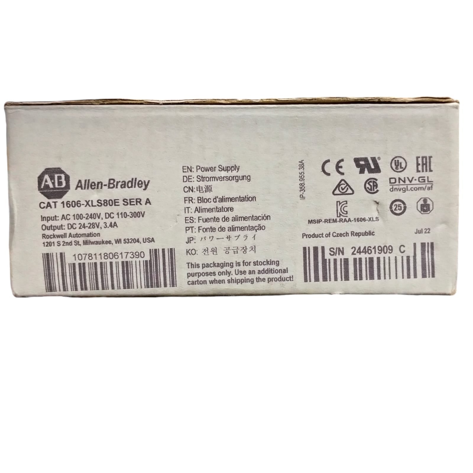 Allen Bradley 1606-xls80e Fuente de alimentación