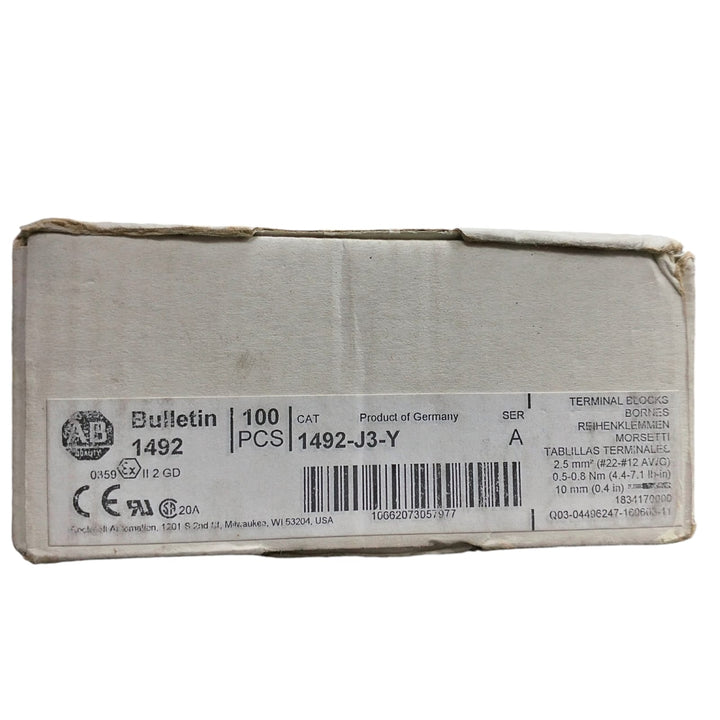 Allen Bradley 1492-j3-y Clema