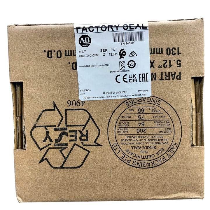 Allen Bradley 2080-lc20-20qwbr Controlador