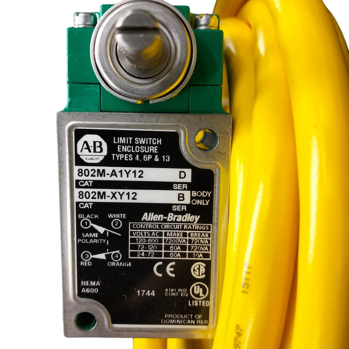 Allen Bradley 802m-a1y12 Interruptor