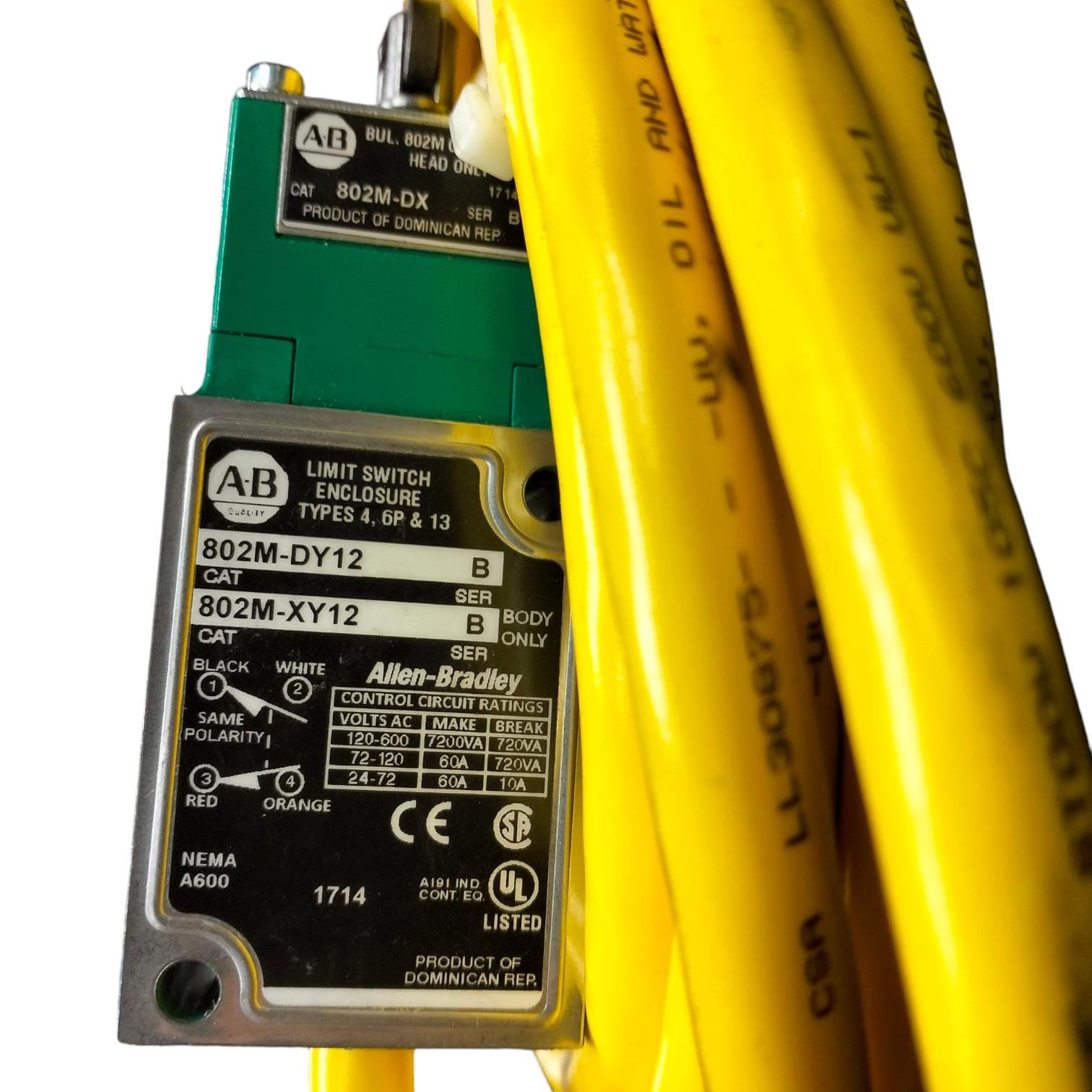 Allen Bradley 802m-dy12 Interruptor