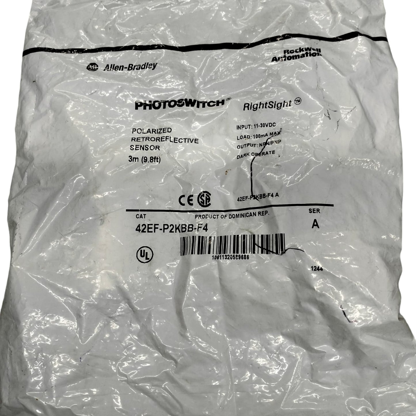 Allen Bradley 42ef-p2kbb-f4 Sensor