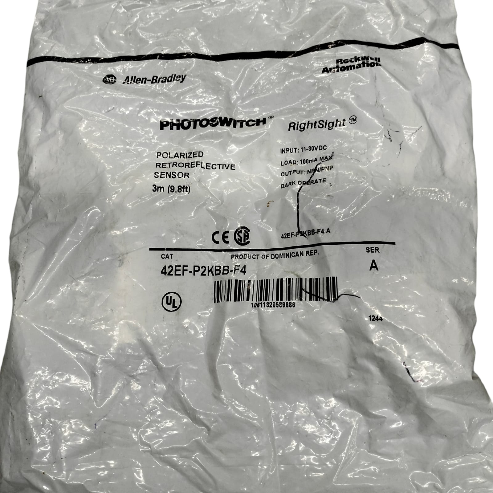 Allen Bradley 42ef-p2kbb-f4 Sensor
