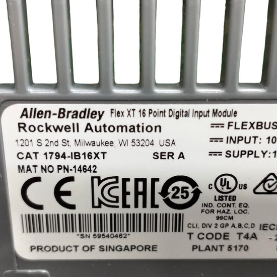 Allen Bradley 1794-ib16xt Módulo de entrada