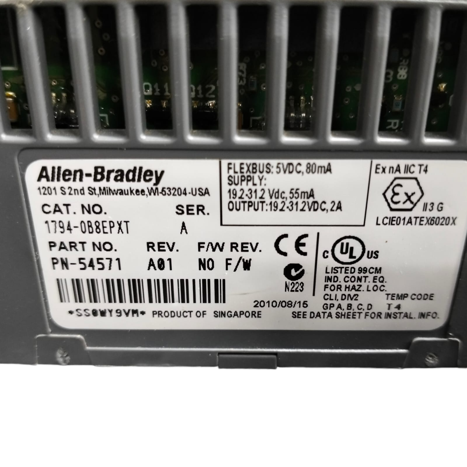 Allen Bradley 1794-0b8epxt Módulo de salida