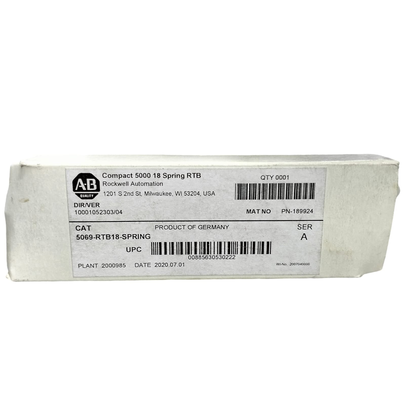 Allen Bradley 5069-rtb18-spring Bloque terminal