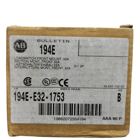Allen Bradley 194e-e32-1753 Interruptor
