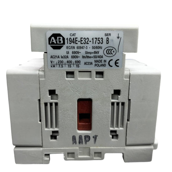 Allen Bradley 194e-e32-1753 Interruptor