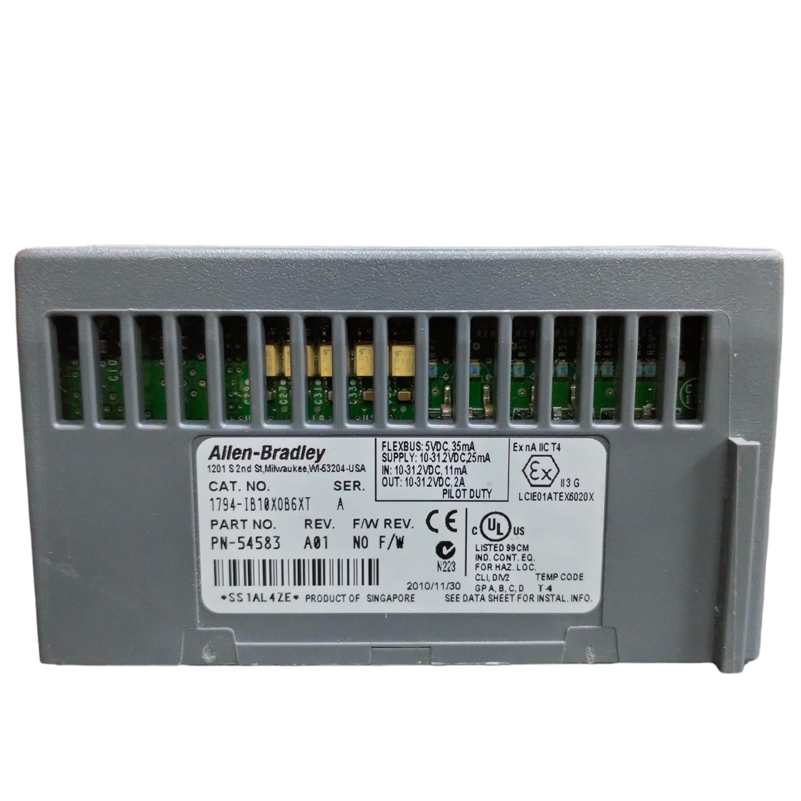 Allen Bradley 1794-ib10xob6xt Módulo de entrada y salida