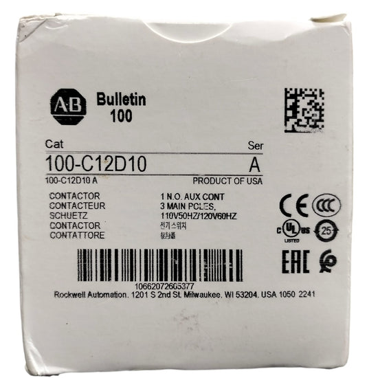 Allen Bradley 100-c12*10 Contactor