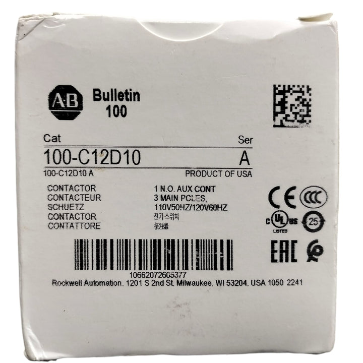 Allen Bradley 100-c12*10 Contactor