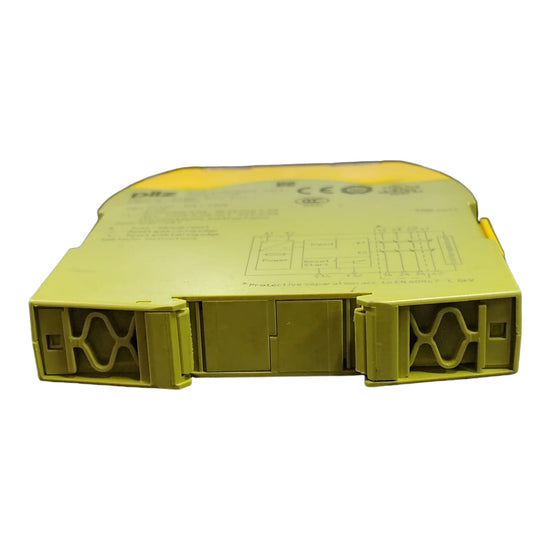 PILZ  PNOZ S2 C 24 VDC 3n/o 1n/c 751102 RELÉ DE SEGURIDAD