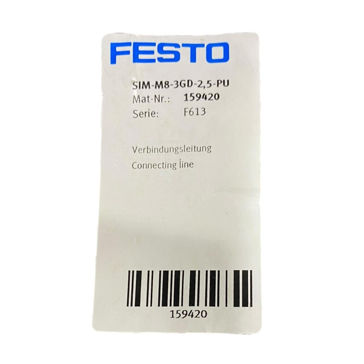 Festo Sim-m8-3gd-2,5-pu Cable de conexión