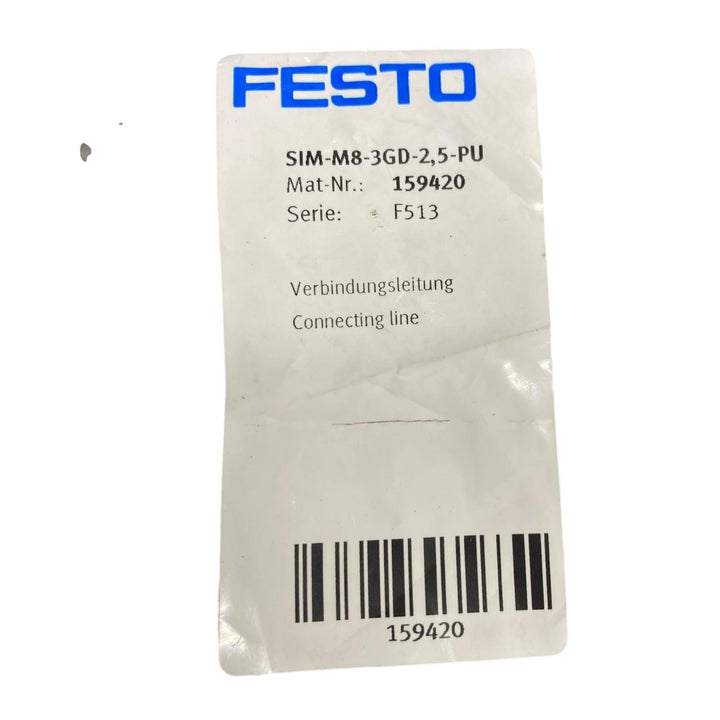 Festo Sim-m8-3gd-2,5-pu Cable de conexión