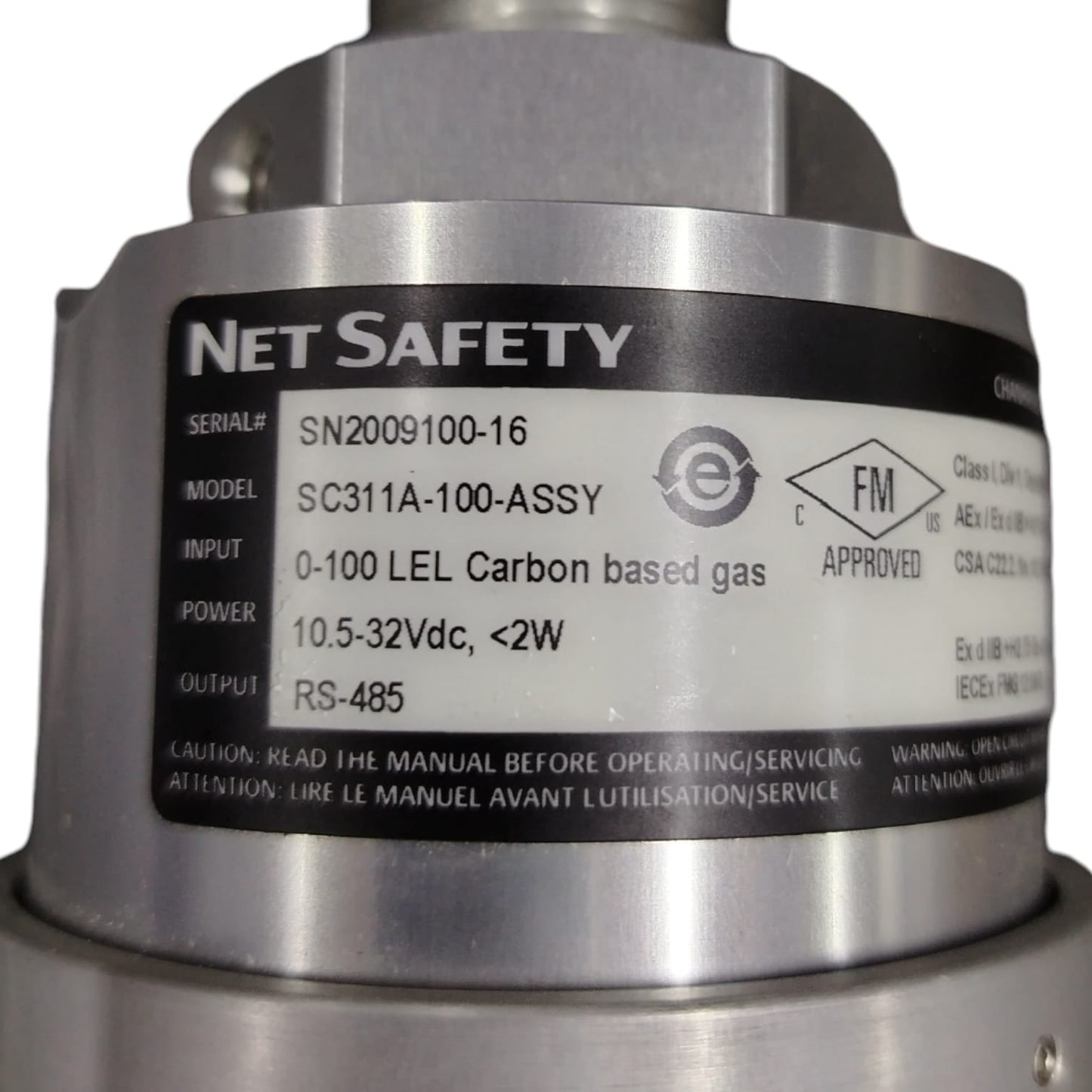 EMERSON NET SAFETY SC311A-100-ASSY Sensor infrarrojo de gas combustible