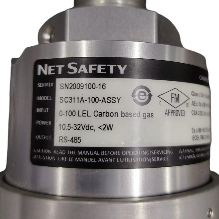 EMERSON NET SAFETY SC311A-100-ASSY Sensor infrarrojo de gas combustible