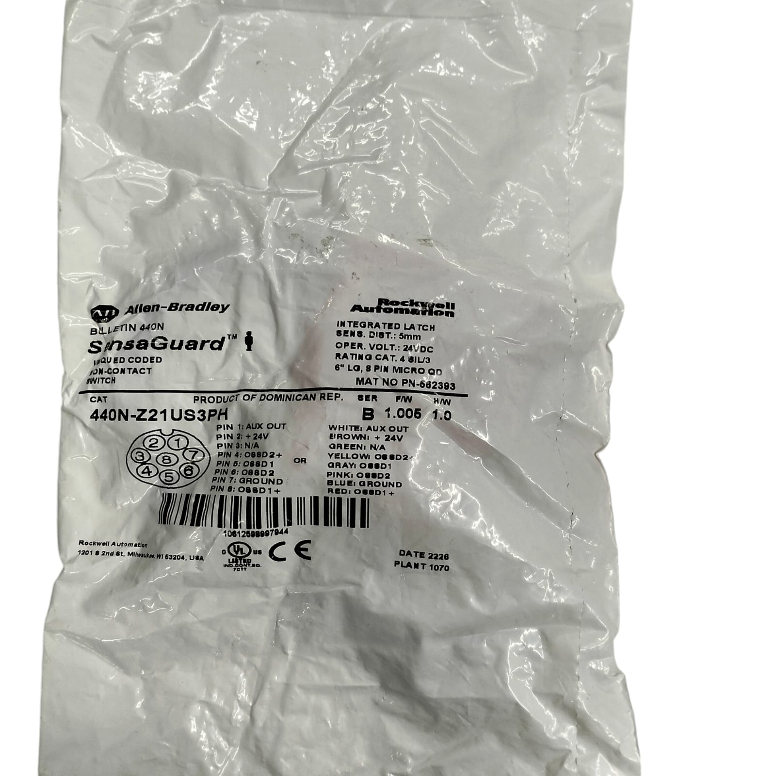 Allen Bradley 440n-z21us3ph Interruptor