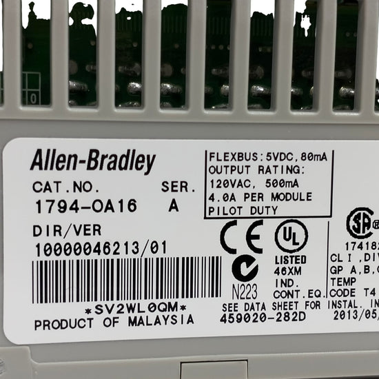 Allen Bradley 1794-oa16 Módulo de salida