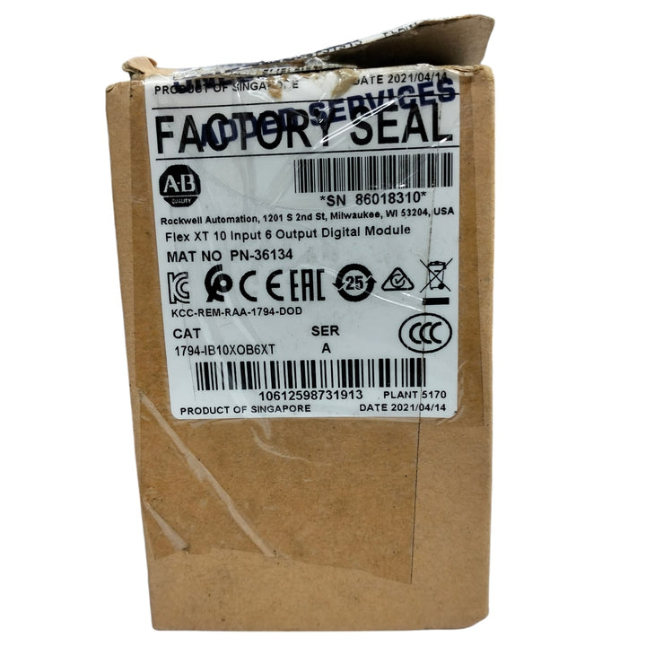 Allen Bradley 1794-ib10xob6xt Módulo de entrada y salida
