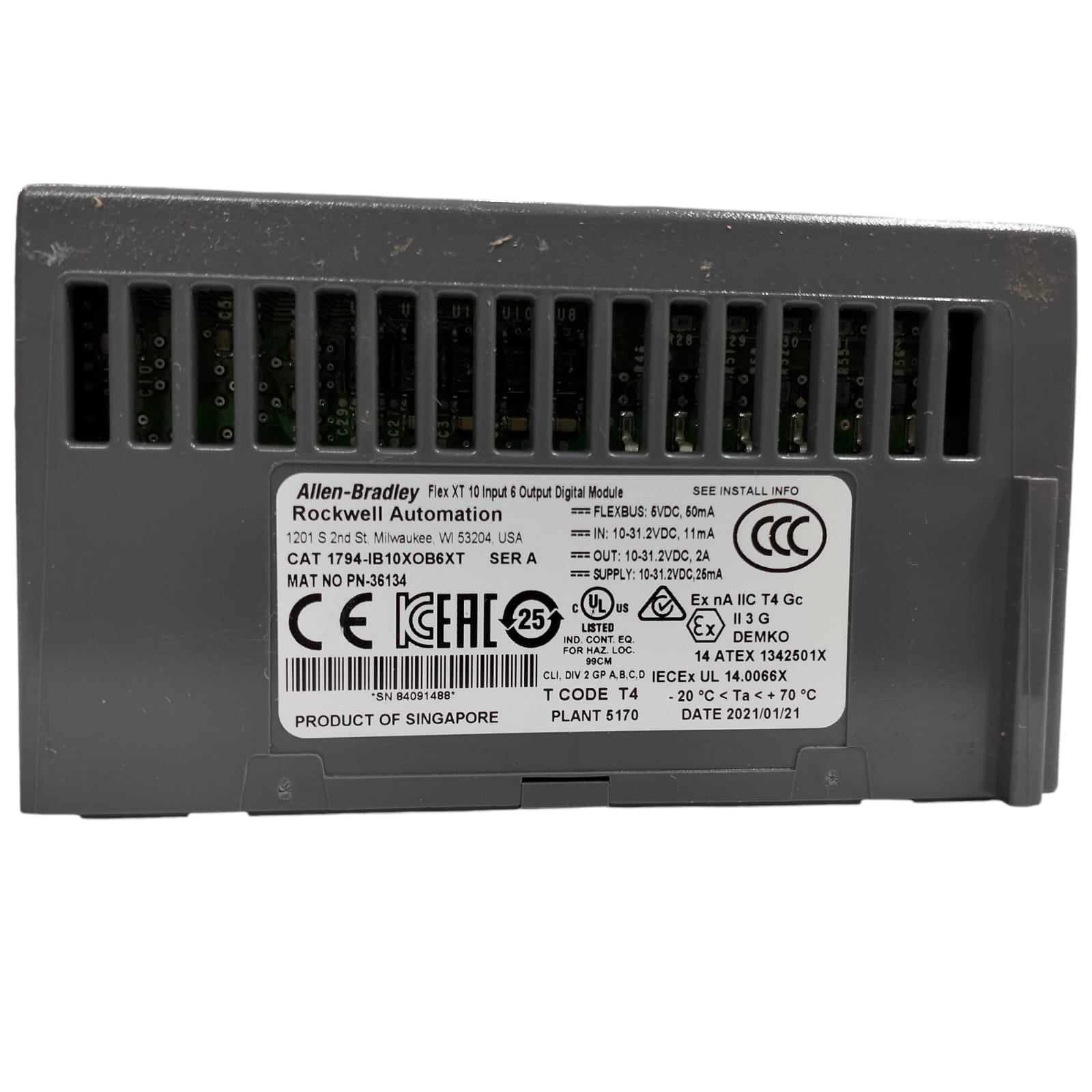 Allen Bradley 1794-ib10xob6xt Módulo de entrada y salida