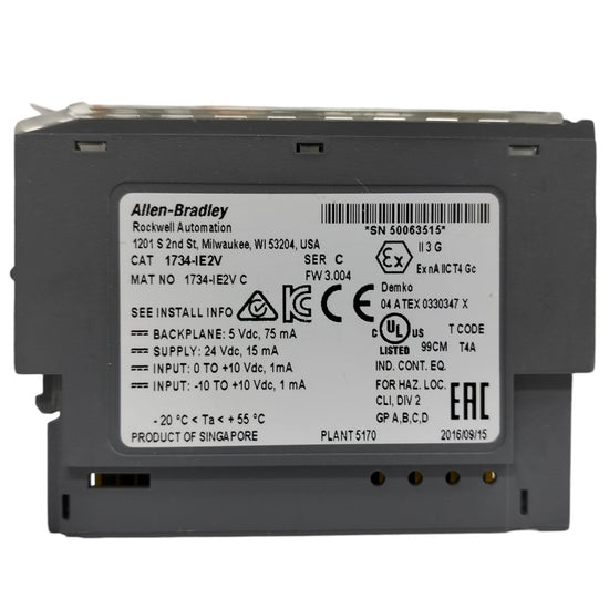 Allen Bradley 1734-ie2v Módulo de entrada