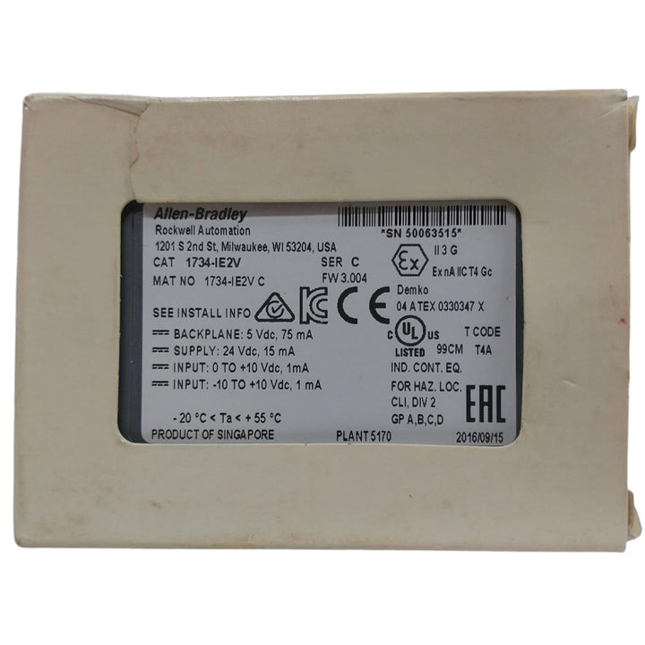 Allen Bradley 1734-ie2v Módulo de entrada