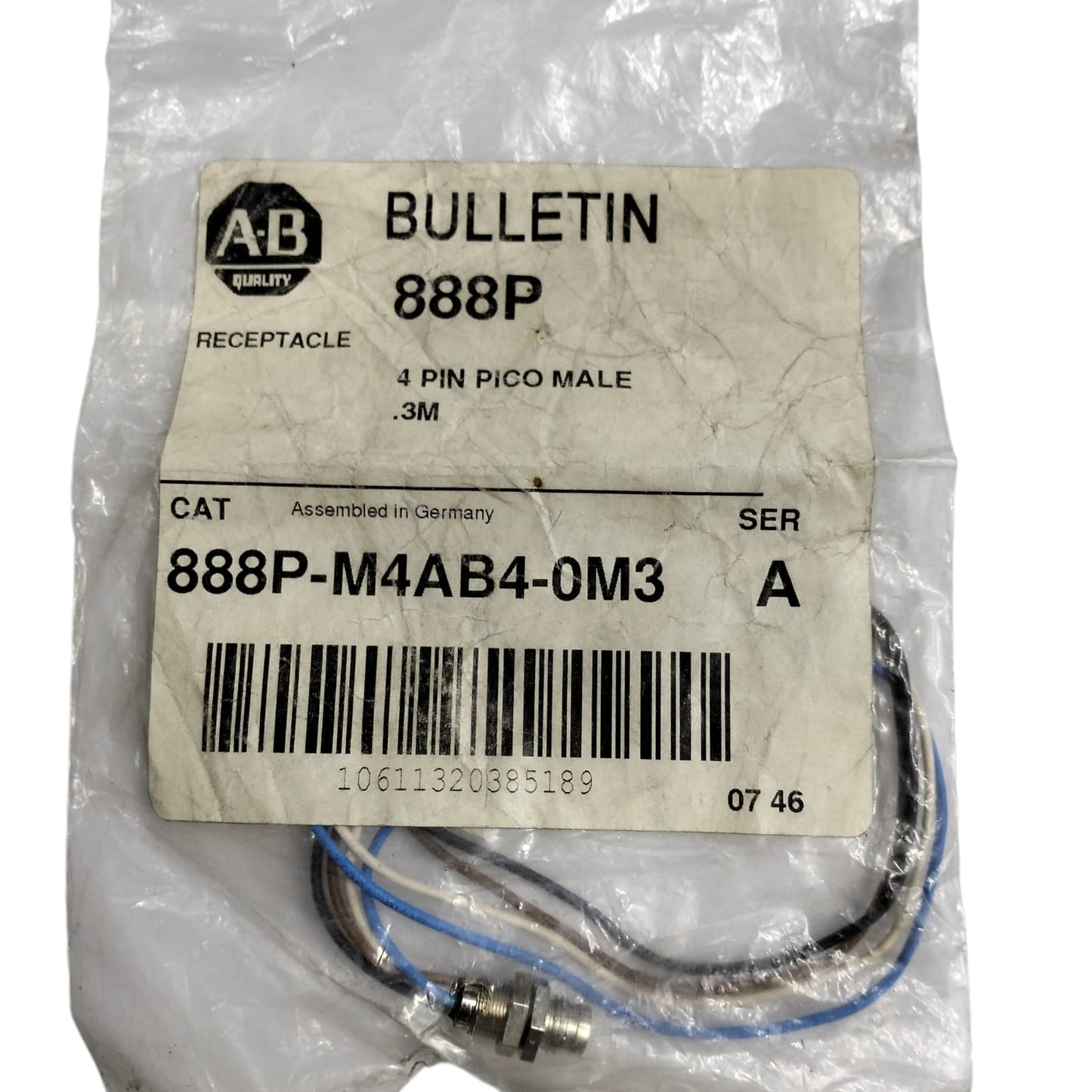ALLEN BRADLEY 888P-M4AB4-0M3 Cable