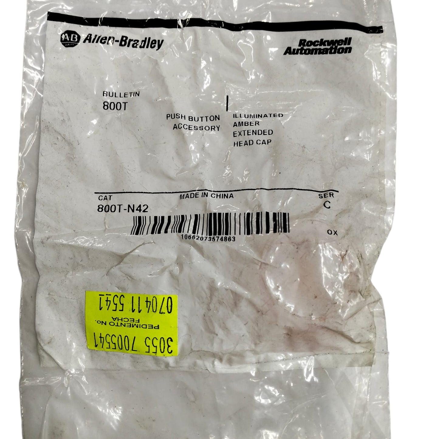 ALLEN BRADLEY 800T-N42 Botón