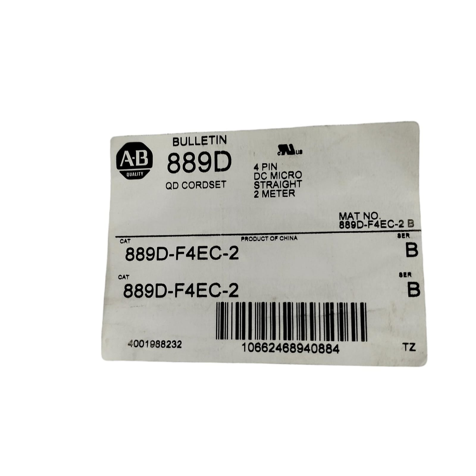 Allen Bradley 889d-f4ec-2 Cable