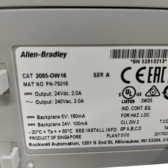 Allen Bradley 2085-ow16 Módulo de salida