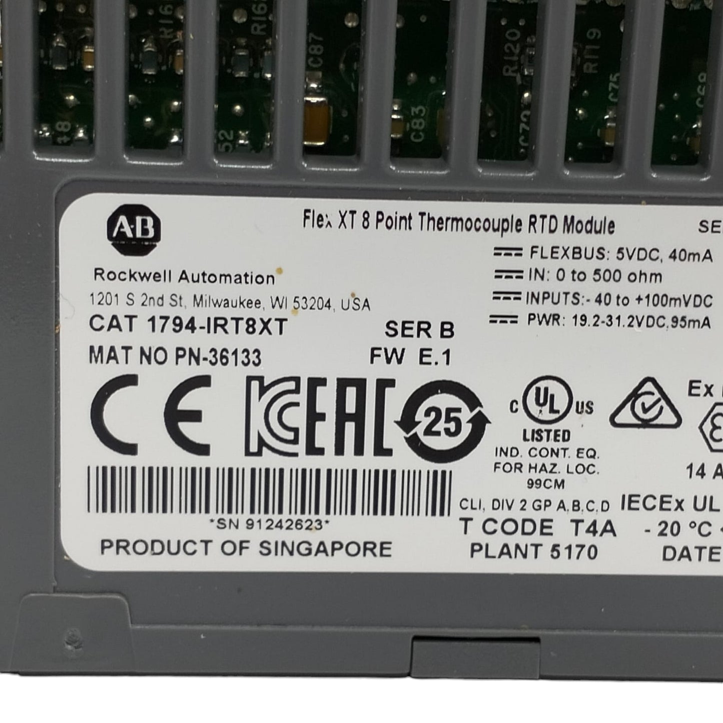 Allen Bradley 1794-irt8xt Módulo de entrada