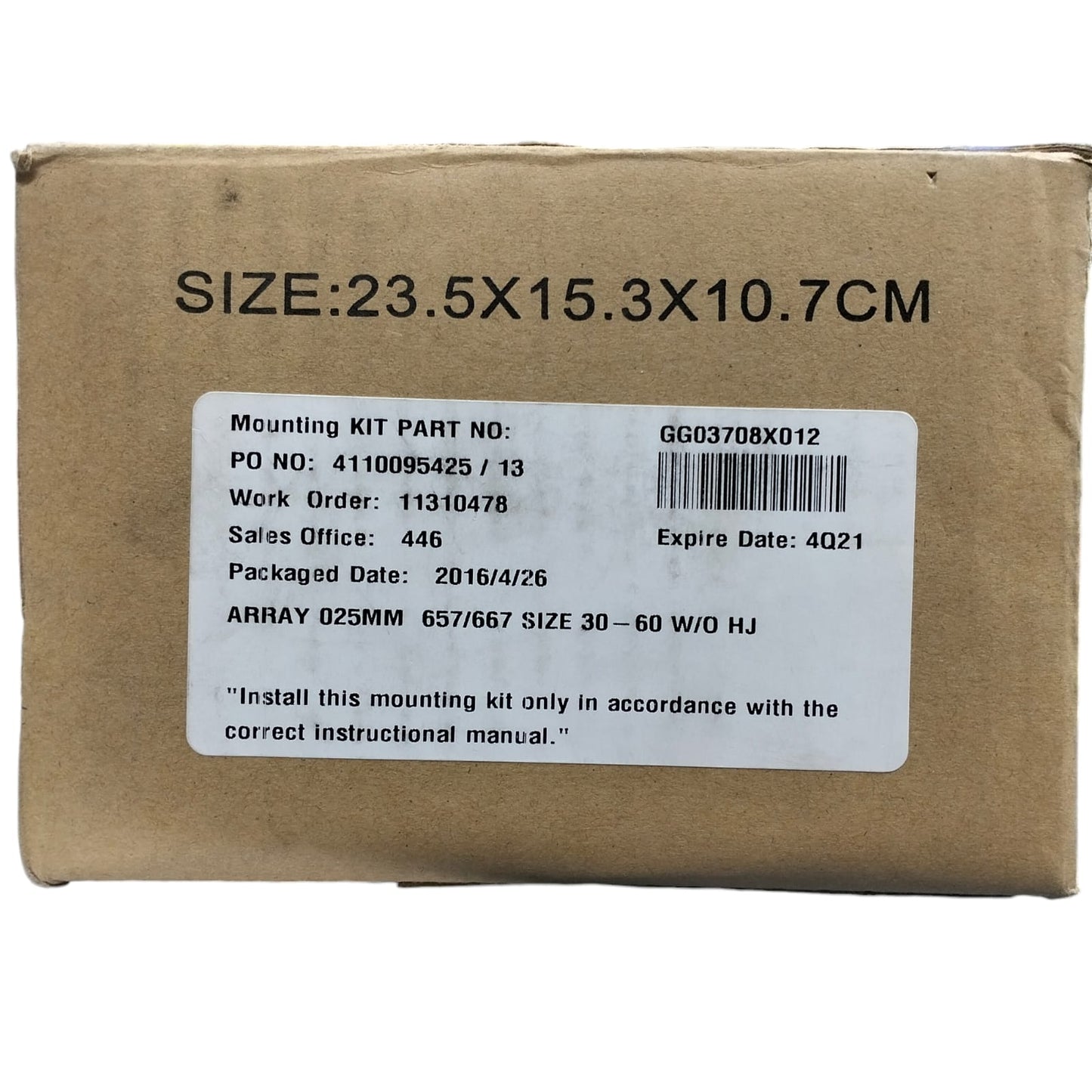 Emerson Gg03708x012 Kit De Montaje Sin Tornillos