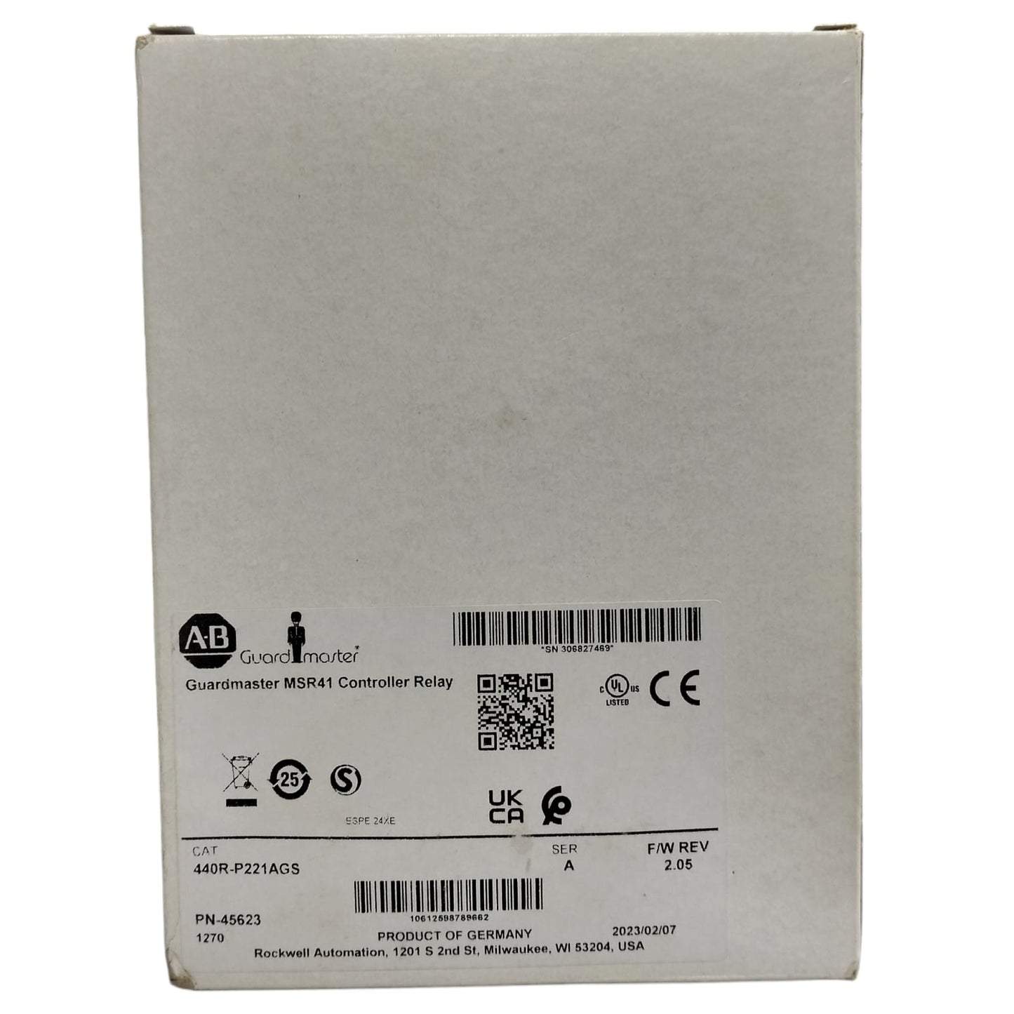 Allen Bradley 440r-p221ags Relevador